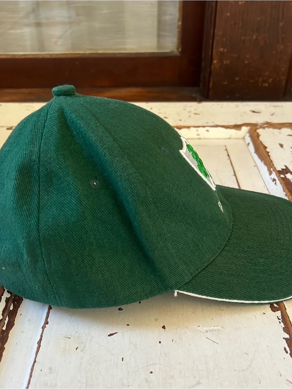 Dolmen Clothing Ireland Green Adjustable Cap Clover Emblem